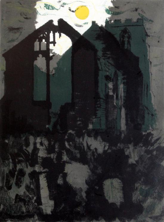 John Piper (1903-1992) Wiggenhall, St Peter, 1975 23 x 17in.